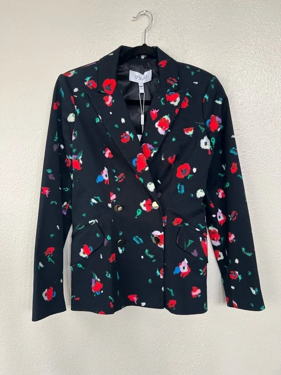Derek Lam 10 Crosby Dark Floral Tailored Blazer size 2 - Picture 1 of 7
